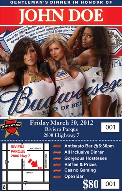Budweiser Models Girls Invite