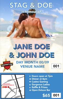 Beach Couple - Jack & Jill Invite